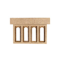 Build A Home 4 Door Window W85.4 X H49 mm 2pc