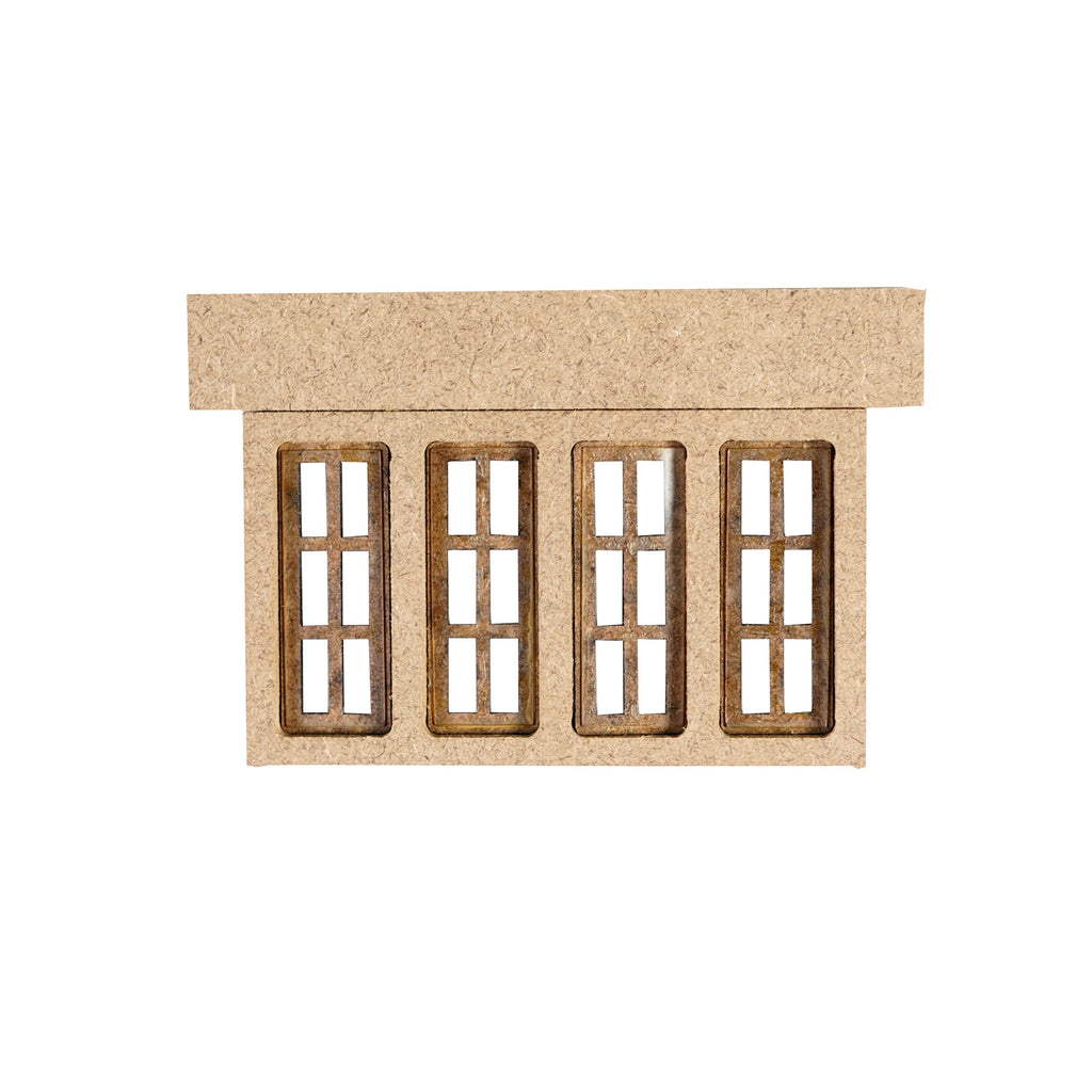 Build A Home 4 Door Window 6 Panel W85.4 X H49 mm 2pc