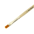 Synthetic Hair Flat Brush Size-1 Gold