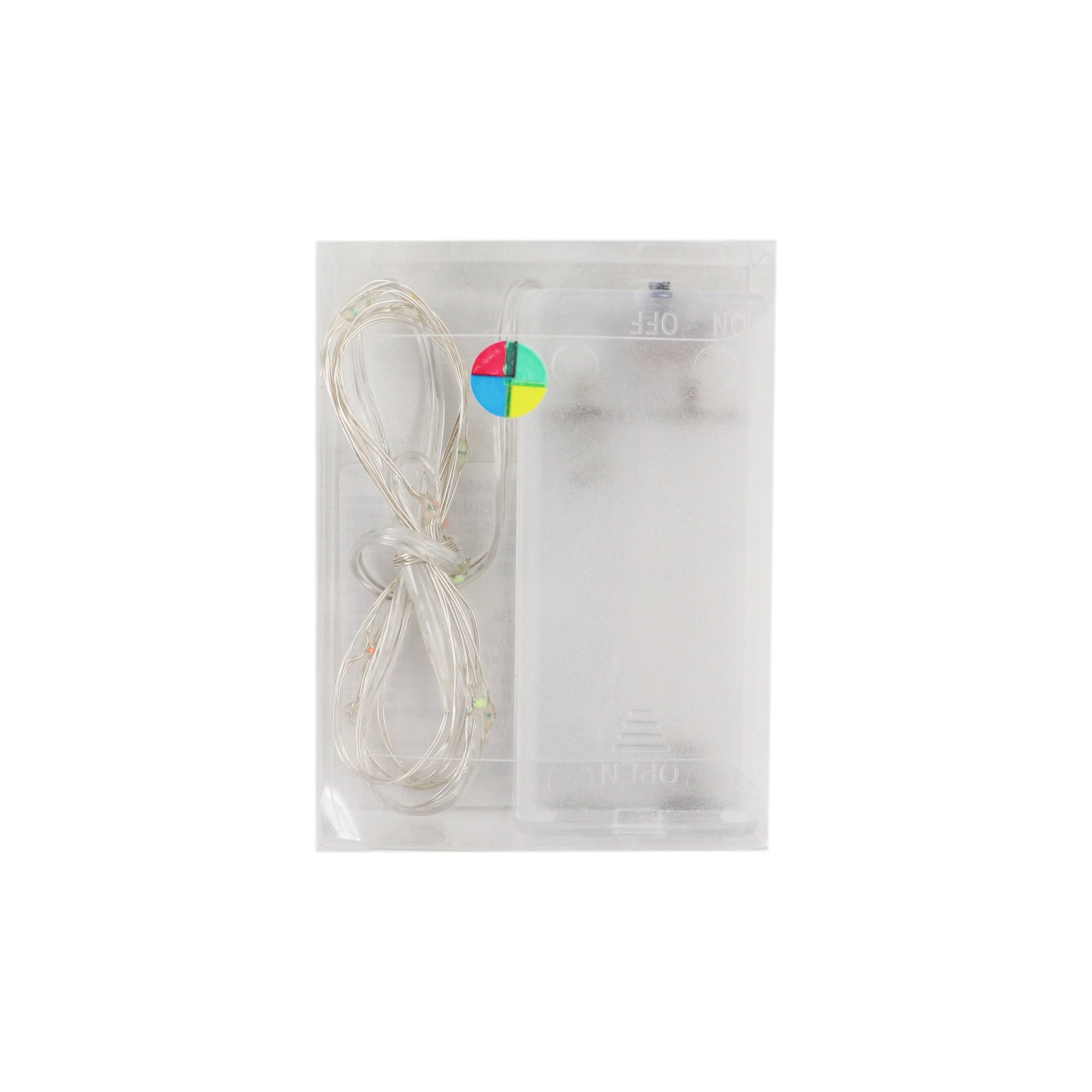 Light Bulbs 10 Holders Multi Coloured - 1mtr Blister