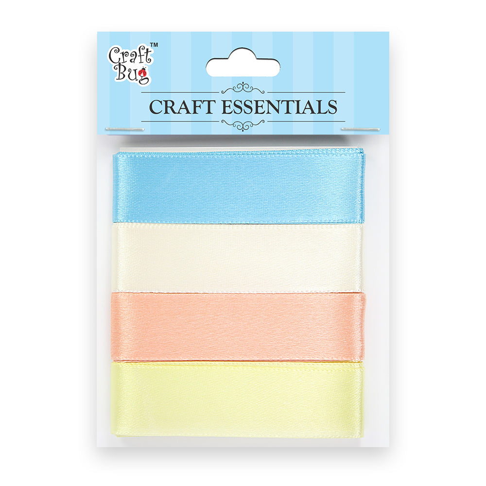 Satin Ribbons 1inch Pastel 6mtr