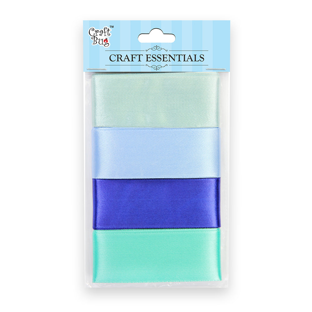 Satin Ribbons 1.5 inch Ocean 4mtr