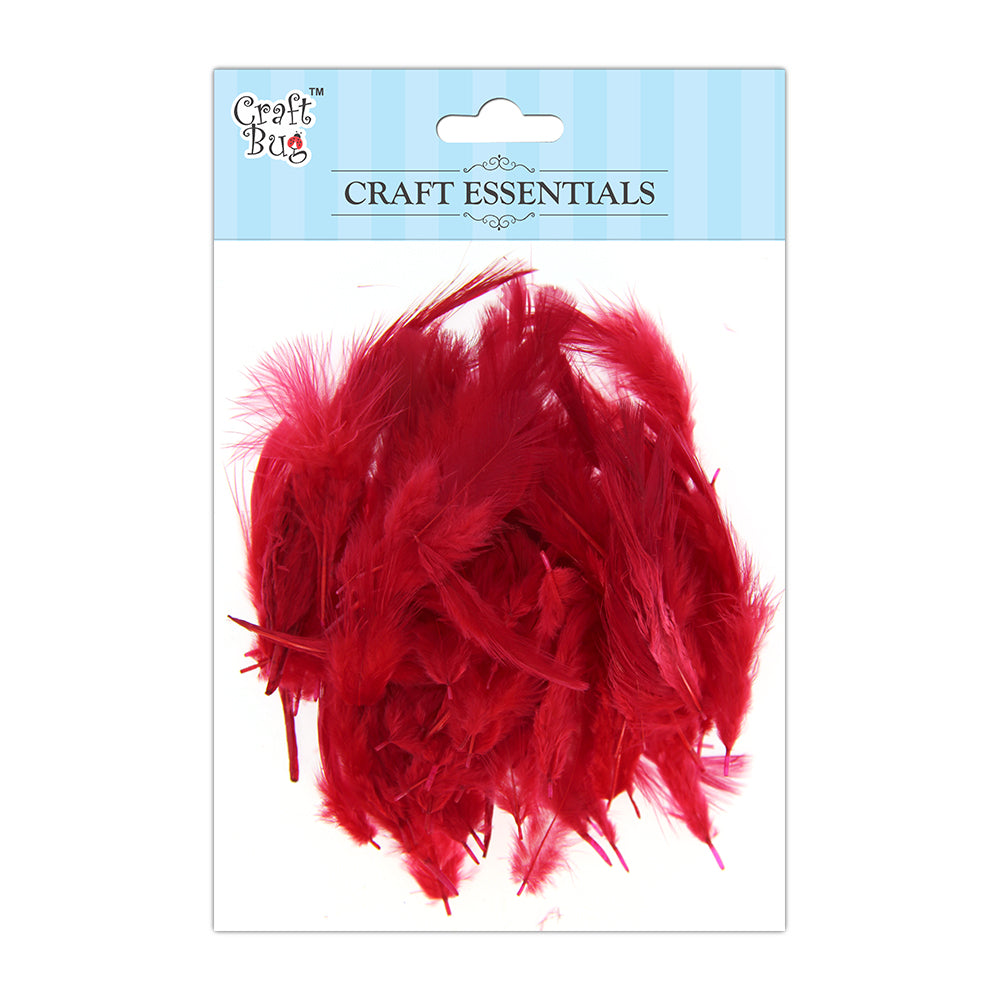 Feathers Red 90pcs