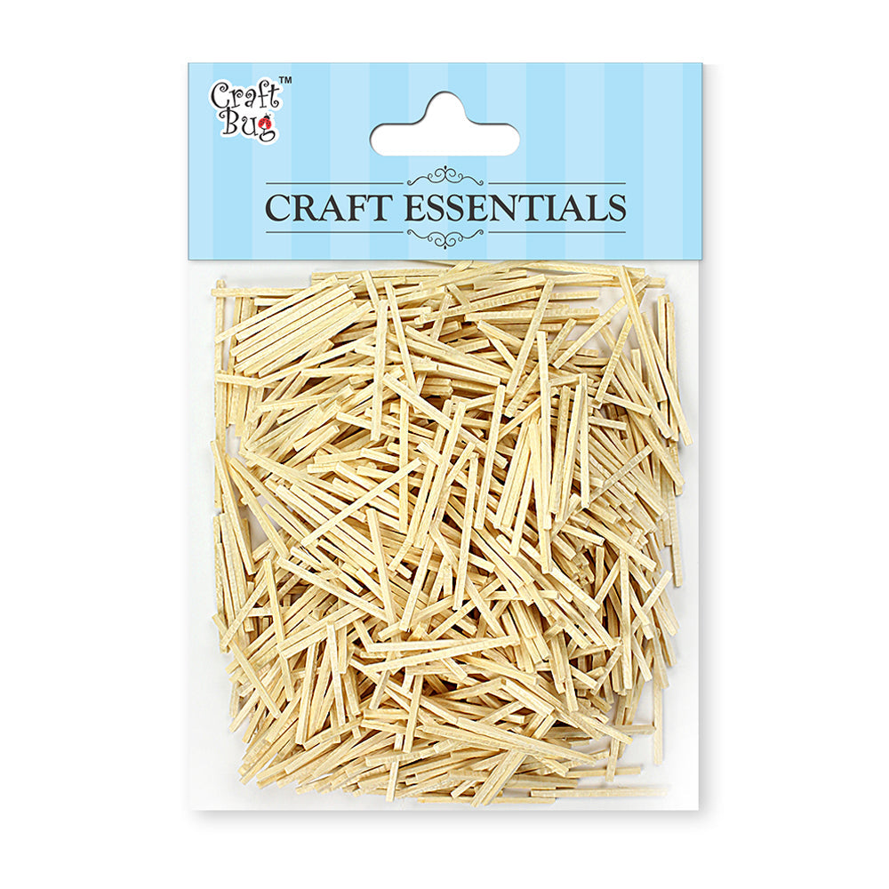 Itsy Bitsy Wooden Sticks - Natural, 50gm