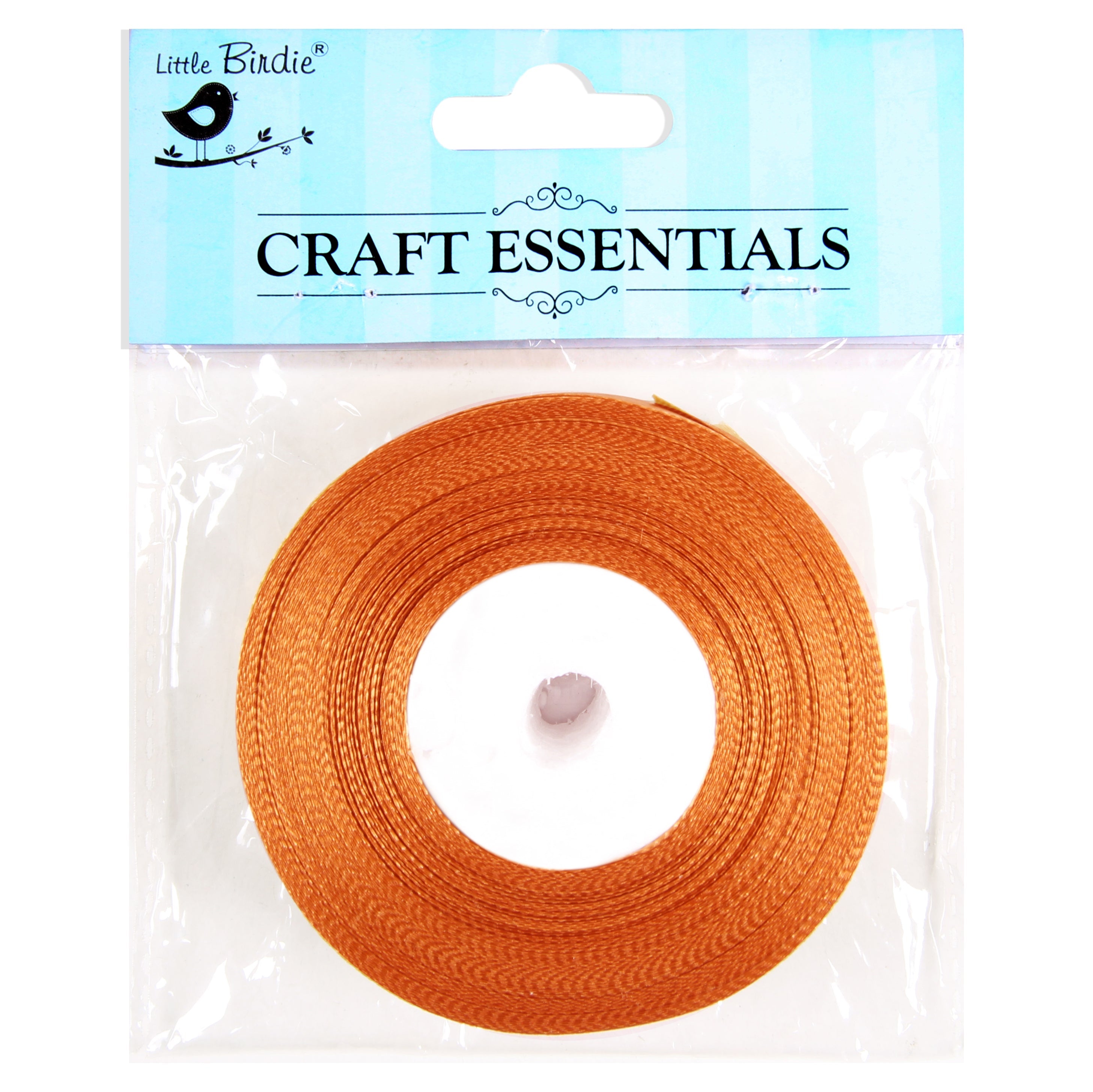 Satin Ribbons 25mm Orange 15mtr