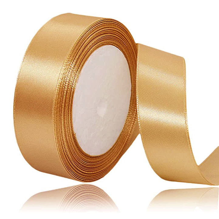 Satin Ribbon - 25mm Width - Brown -15 meter