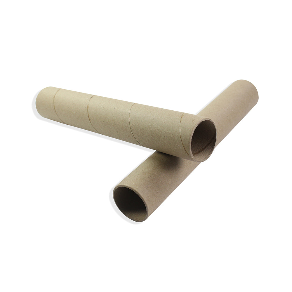 Craft Brown Paper Cylinder, 12L, X 50mm Dia , 2Pc