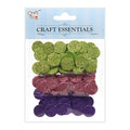 Glitter Foam Dots Self Adhesive Pink/Green/Purple 90 pcs