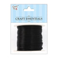 Satin Ribbon Cord Black 40mtr 1.5mm 1Roll