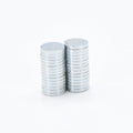 Round Disc Neodymium  Magnet - Silver, 8x1mm, 20pc
