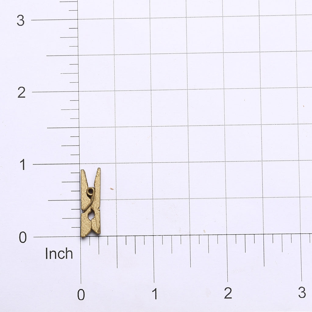 Wooden Pegs - Gold, 2.5cm, 20Pc