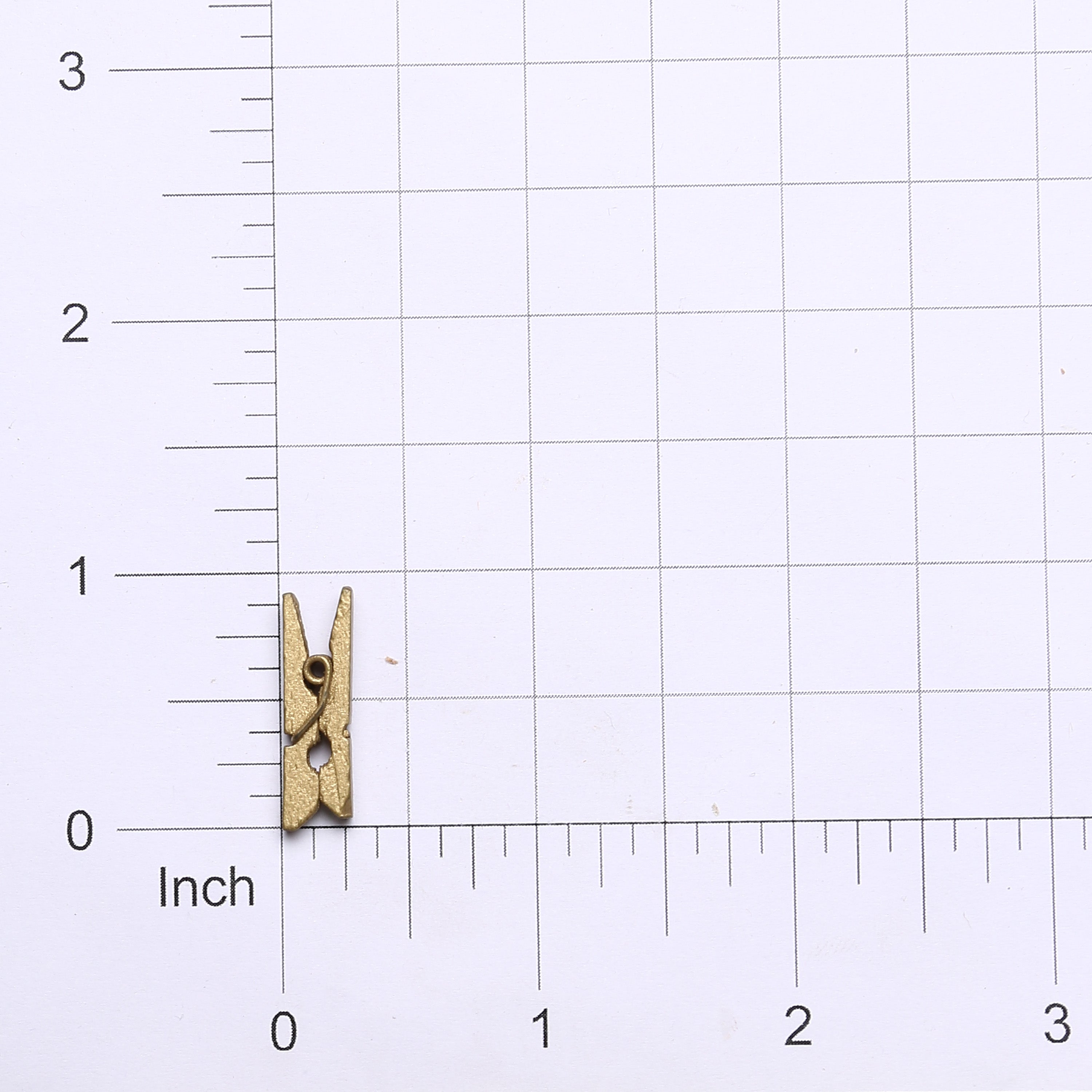 Wooden Pegs - Gold, 2.5cm, 20Pc