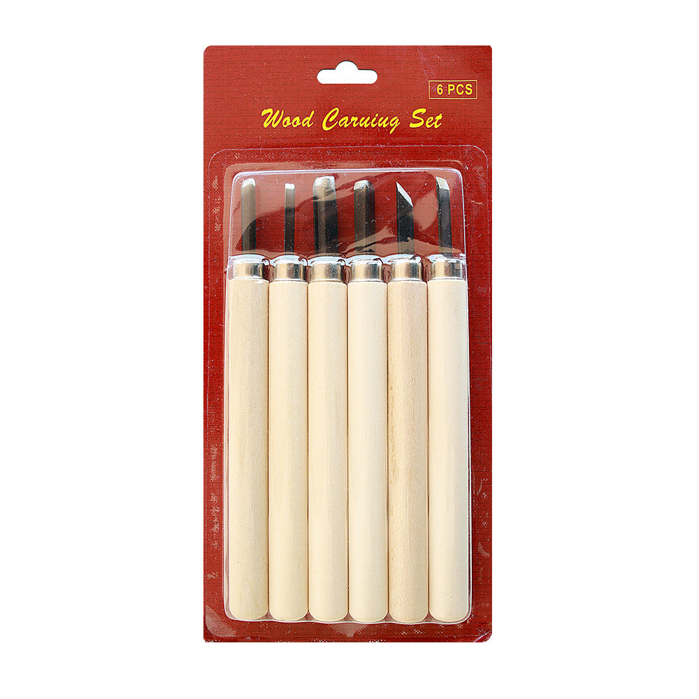 Wood Carving Tool Set Blister 6Pcs