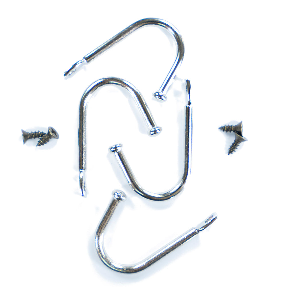 Multipurpose Hook With Screws 4Pc