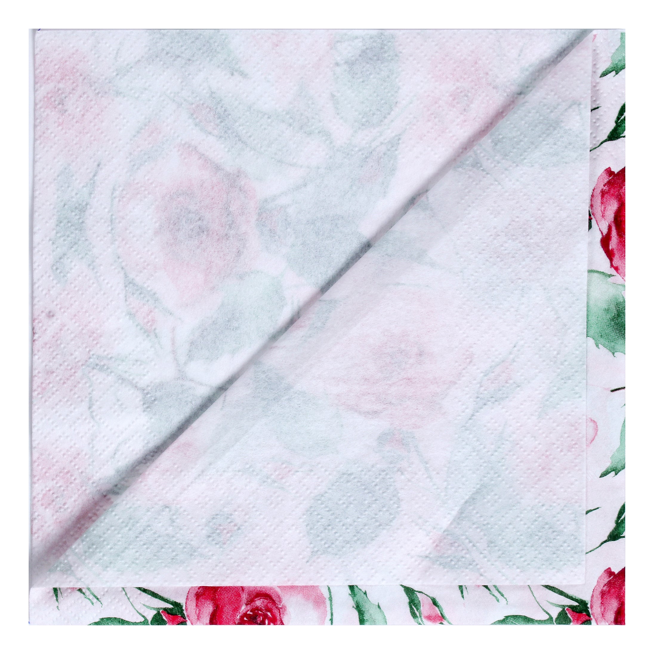 Decoupage Napkin Idyllic Roses 13x13Inch 3Ply 1Pc