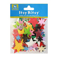 Die Cut Foam Stars 10 gms Asst 1Pk