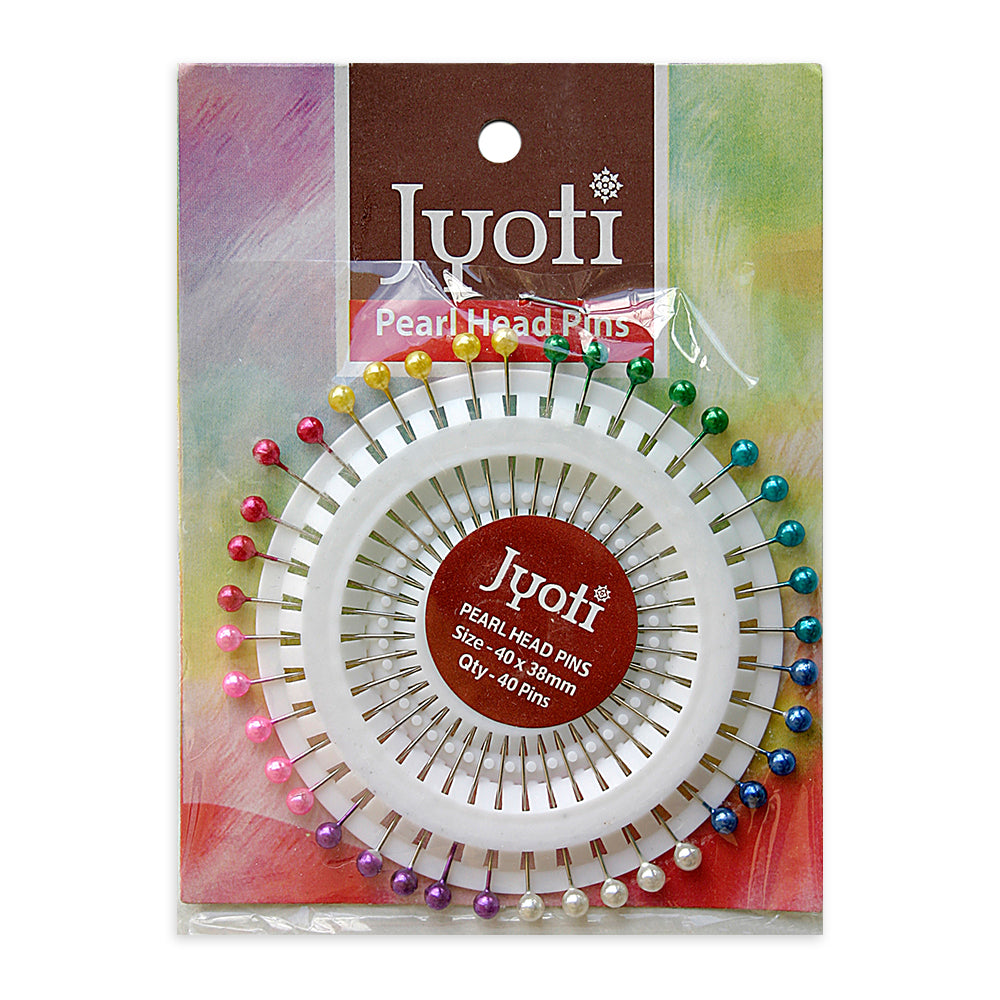 Pearl Head Pin 38X0.6mm 40pcs