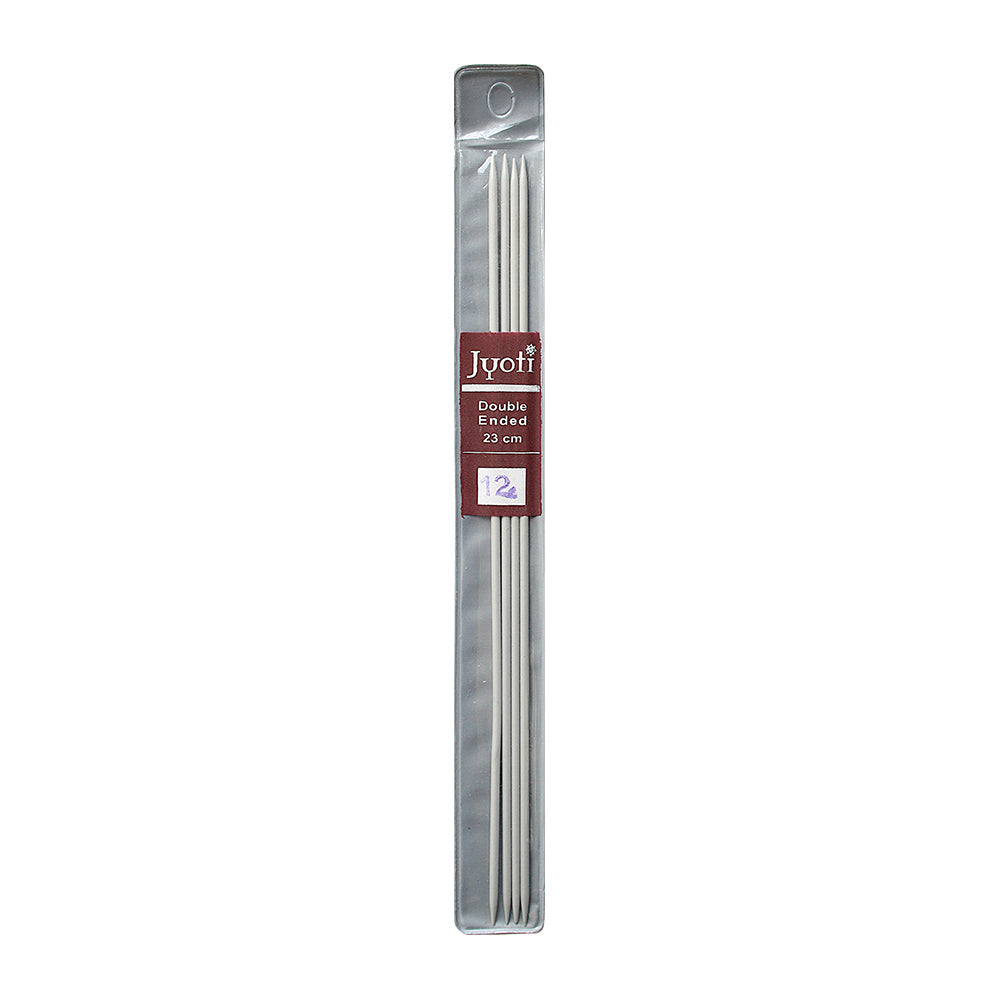 Extra Aluminum Knitting Needle 23Cm (No.12)Double Ended 4Pcs Pb Jyoti