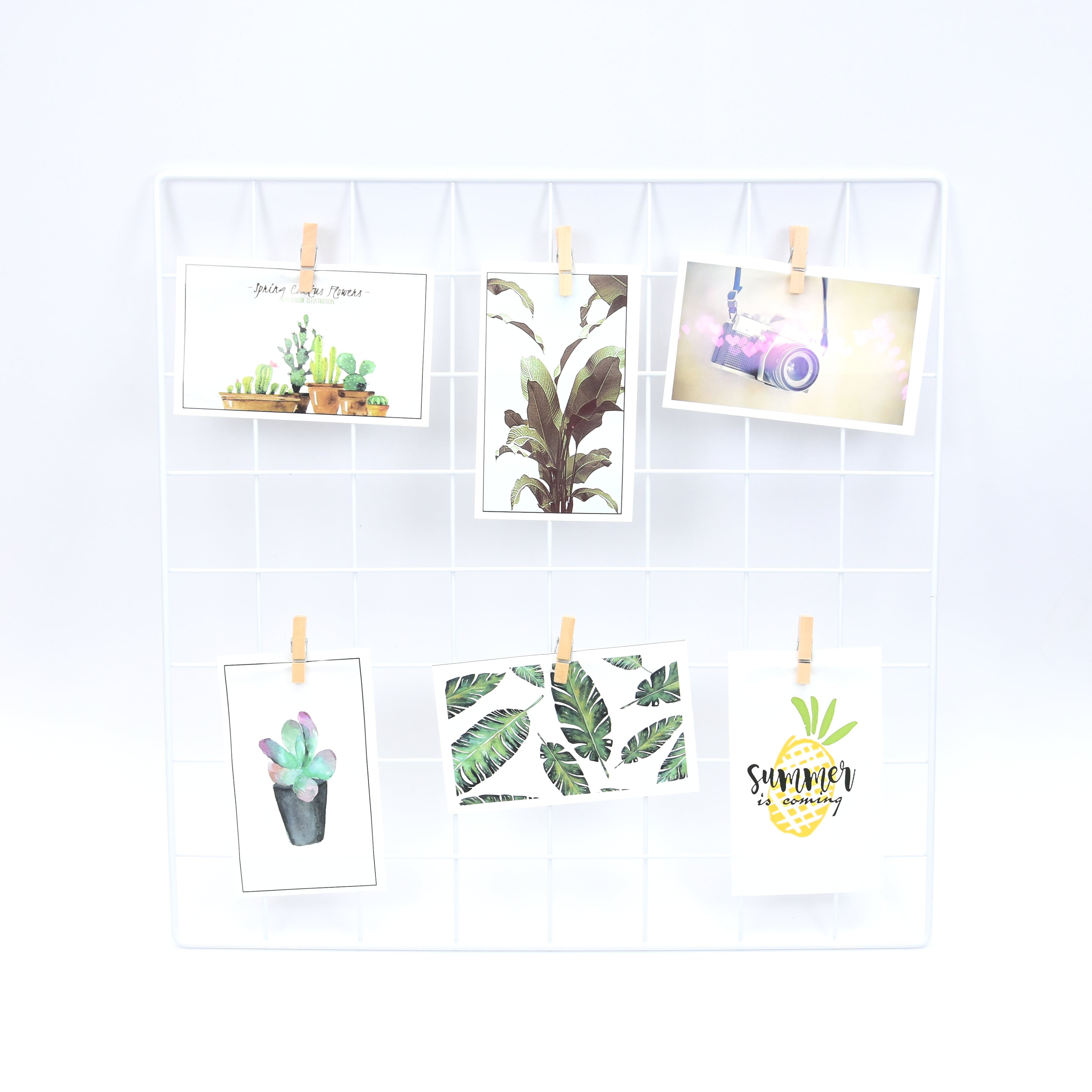 Metal Grid Display Board- White 40X40 Cm, 1Pc