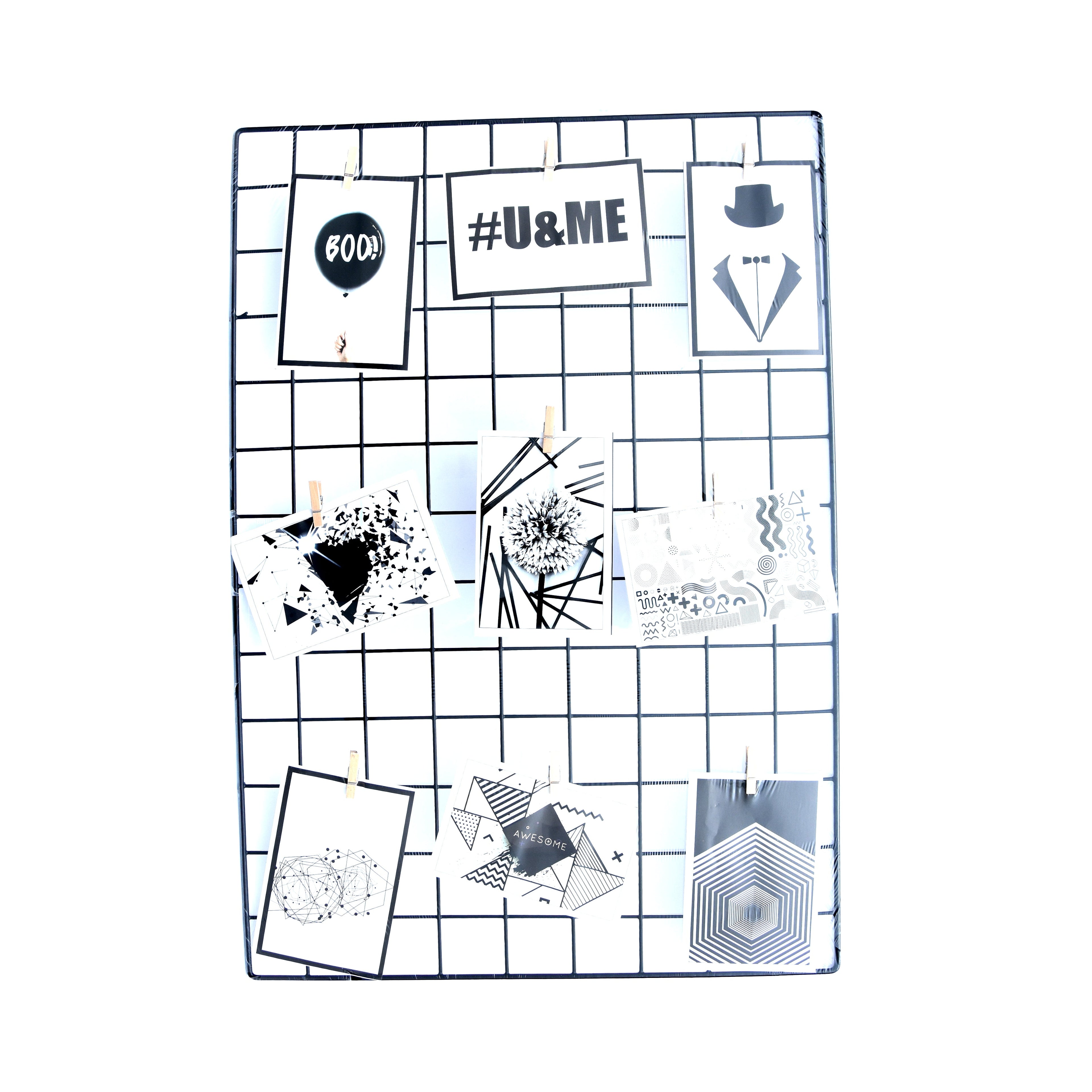 Metal Grid Display Board- Black 45X65 Cm 1Pc Ib
