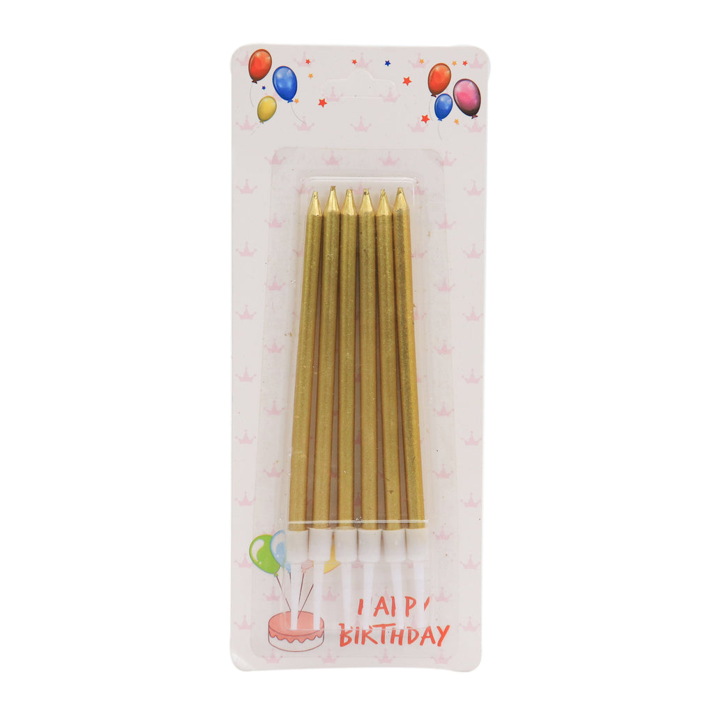 Candle Gold 6Pcs Blister Ib