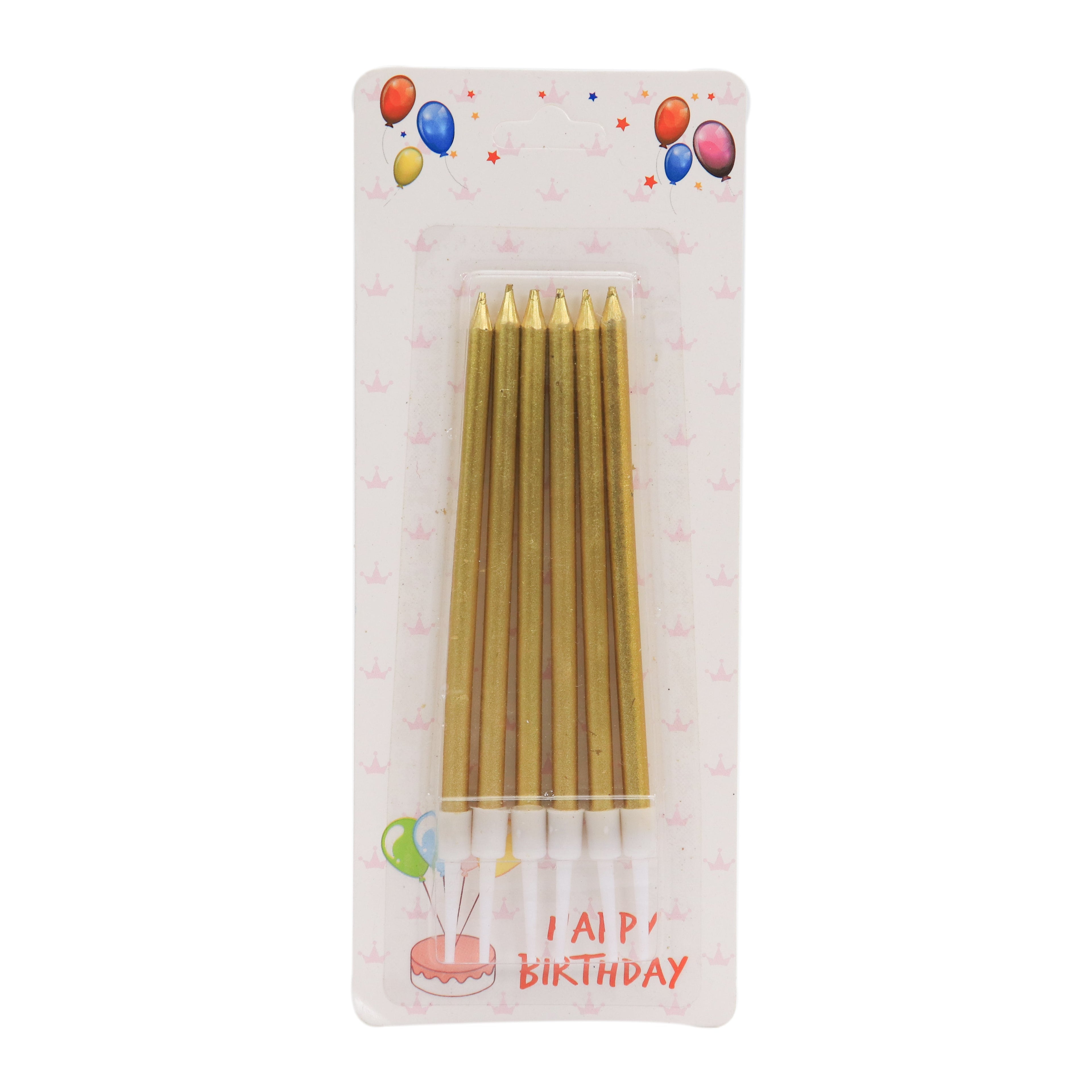 Candle Gold 6Pcs Blister Ib