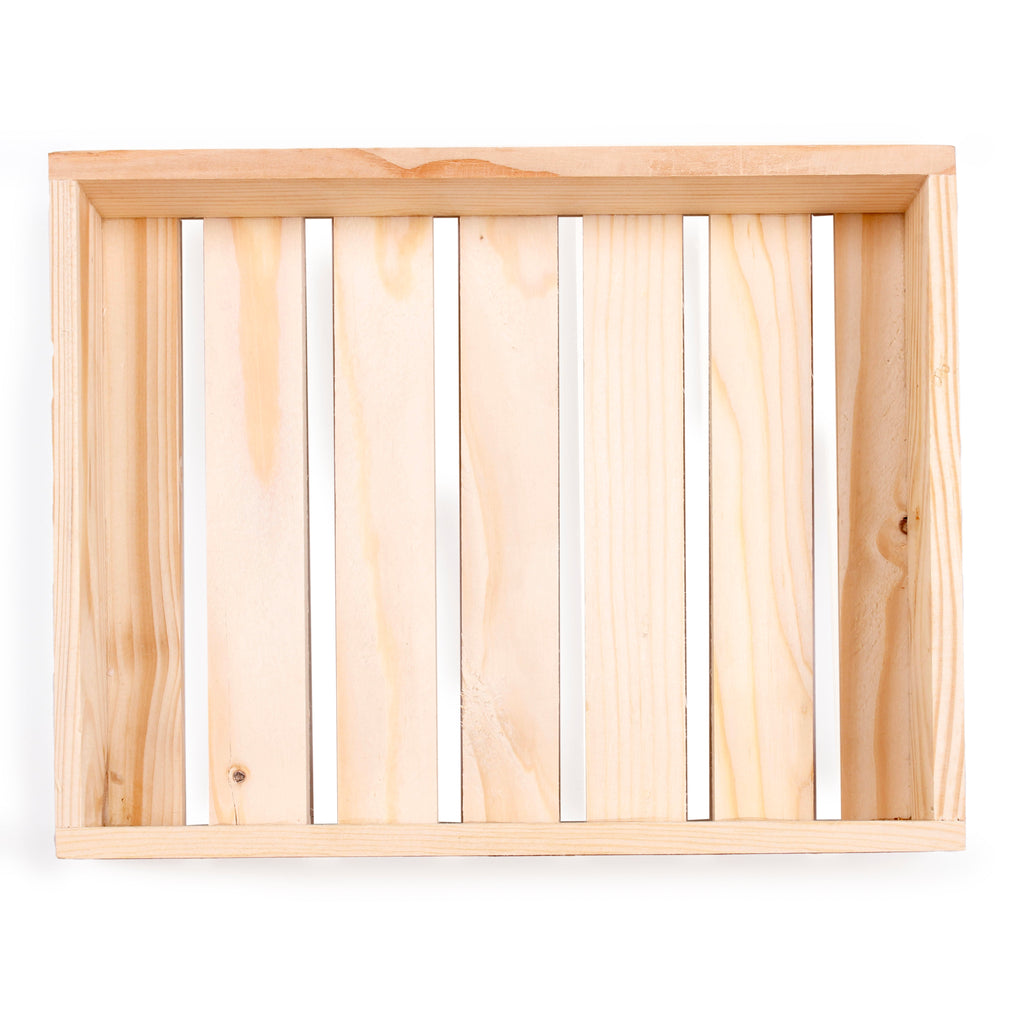 Wooden Multipurpose Slotted Serving Tray 8 X 10 X 2Inch 1Pc Ib