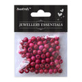 Wooden Beads 8Mm Pink 12G Ib