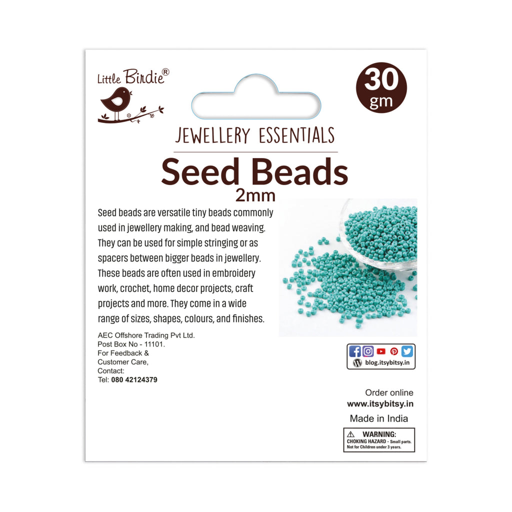 Seed Beads Deep Sea Blue 30G Ib