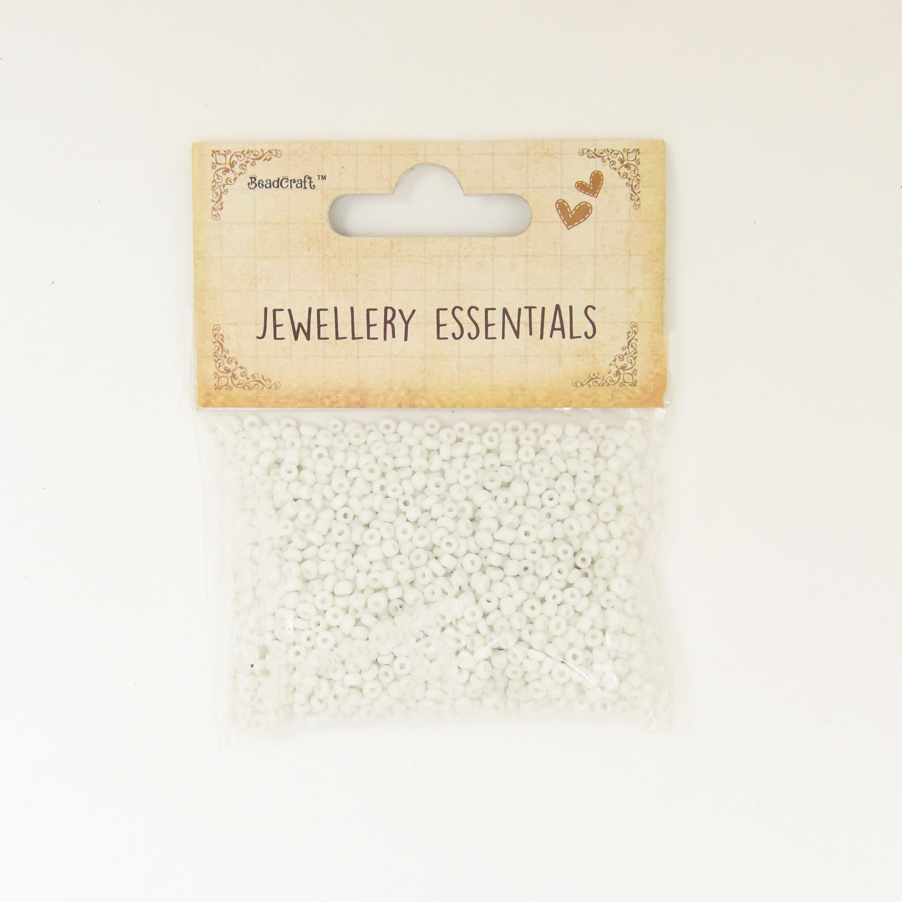 Seed Beads Opque White 30G Ib