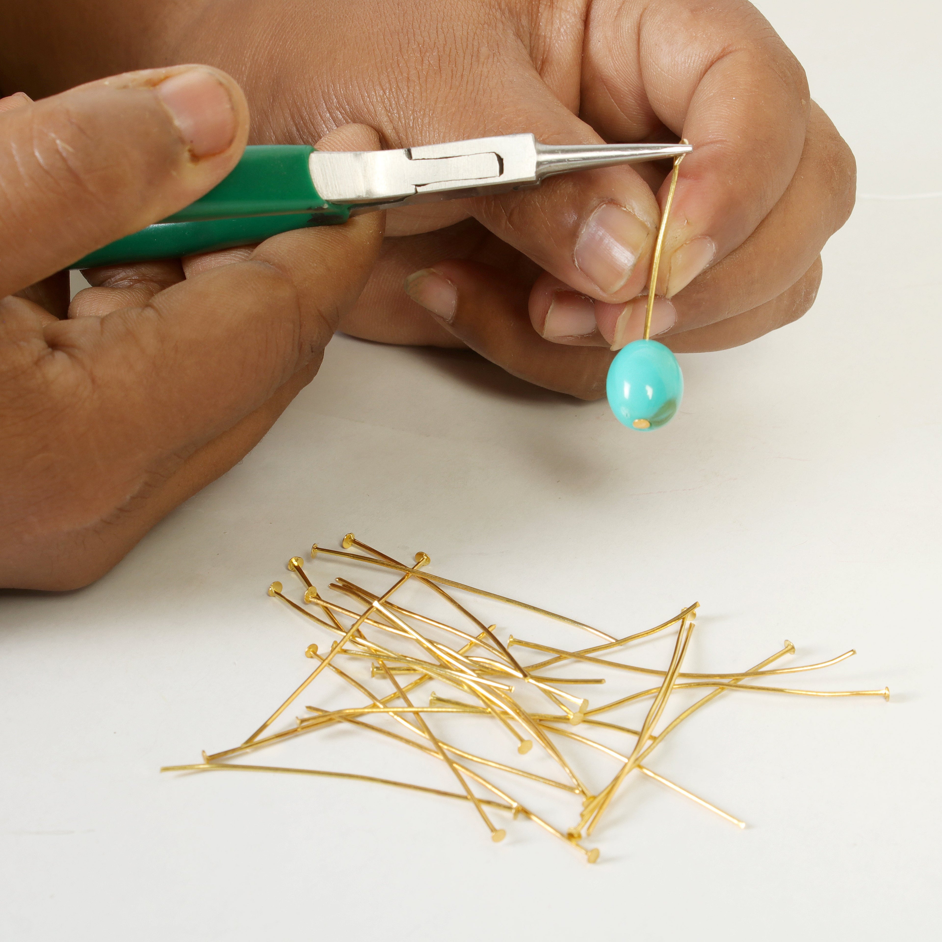 Findings Head Pin 50Mm Gold 25G