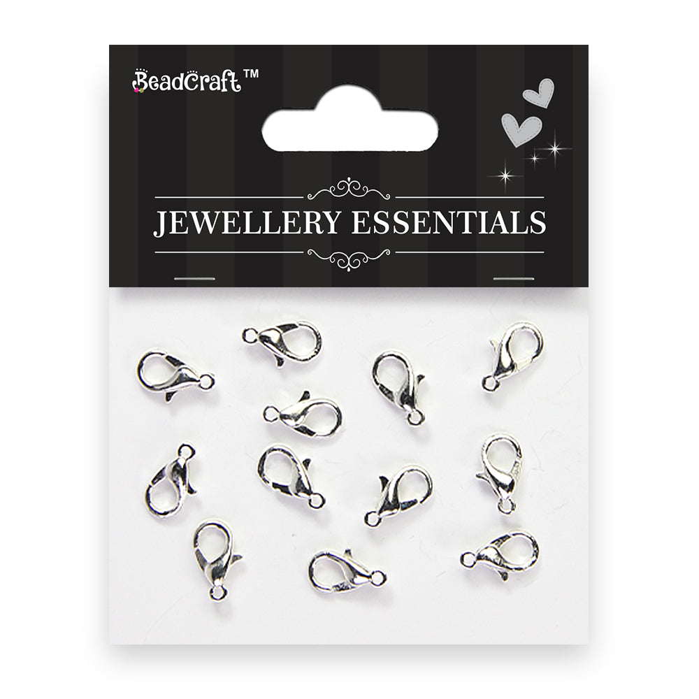 Findings Lobster Ring 10Mm Silver 12Pc Ib