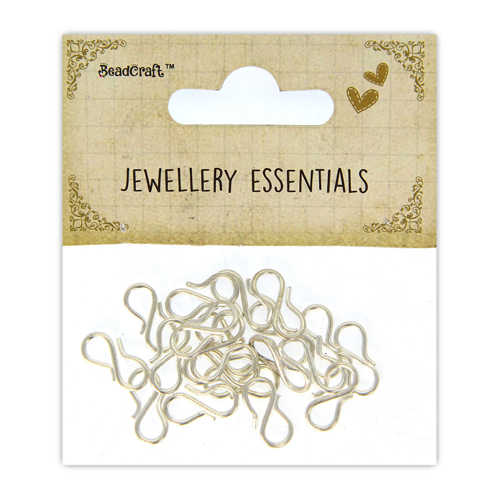Findings Chain Hook Silver 20Pc