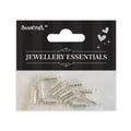 Findings Screw Clasps W/Loop Silver 12pcs