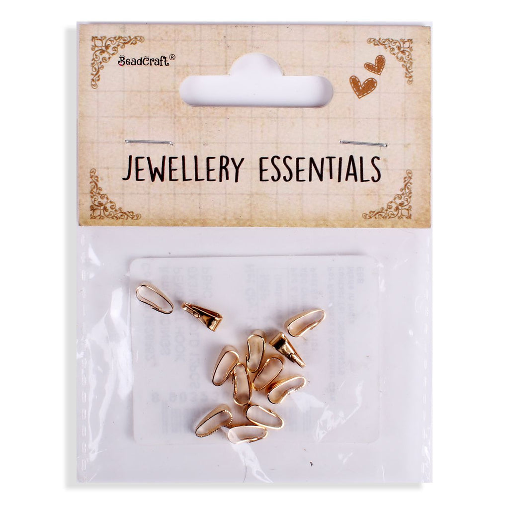 Findings Pendant Hook 6X3mm Gold 12pcs