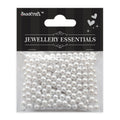 Pearl Beads Plastic 5mm White 20gm