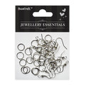 Findings Earwire Hooks & Jumprings 8mm Nickel 40pcs