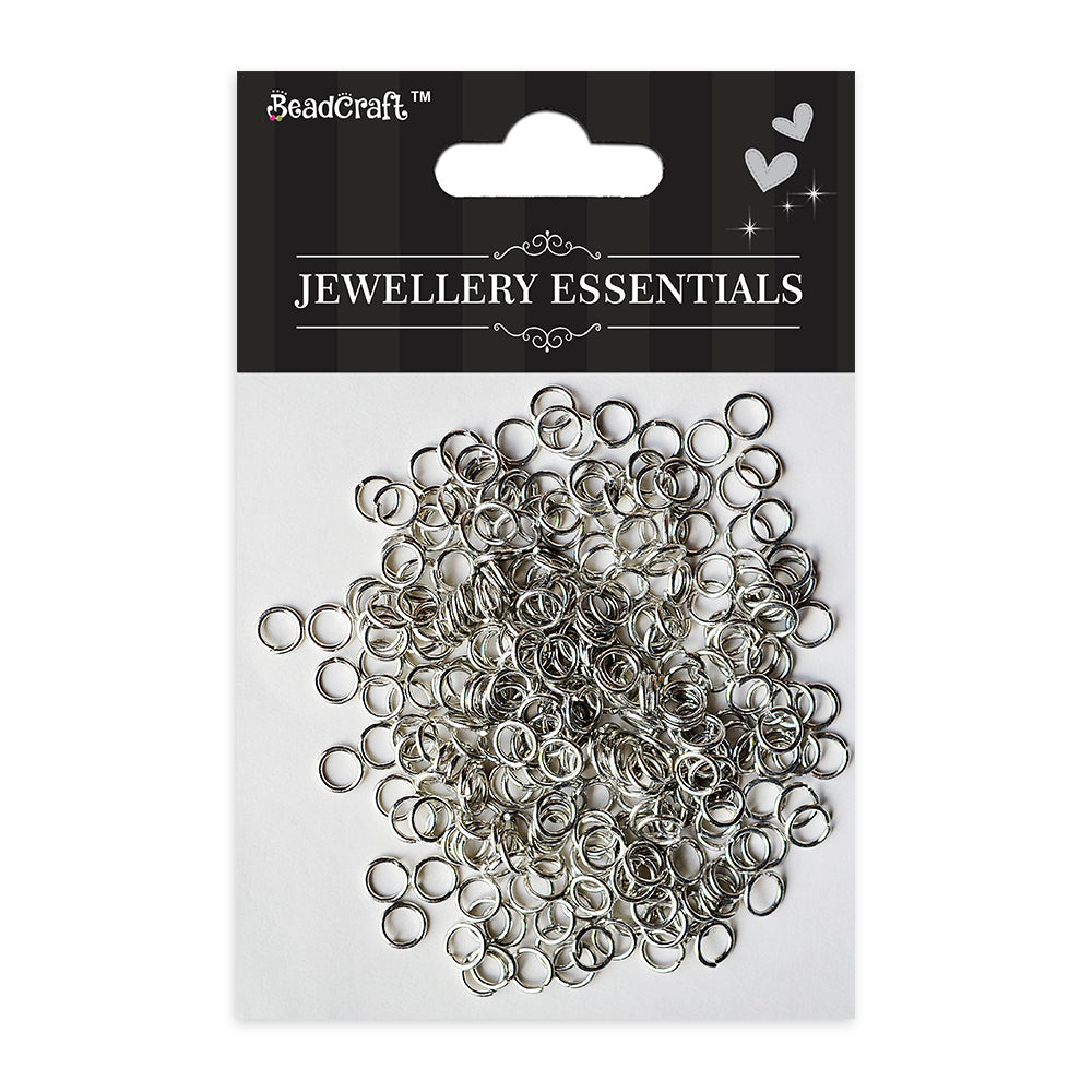 Findings Jump Ring Open 8mm Nickel 25gm