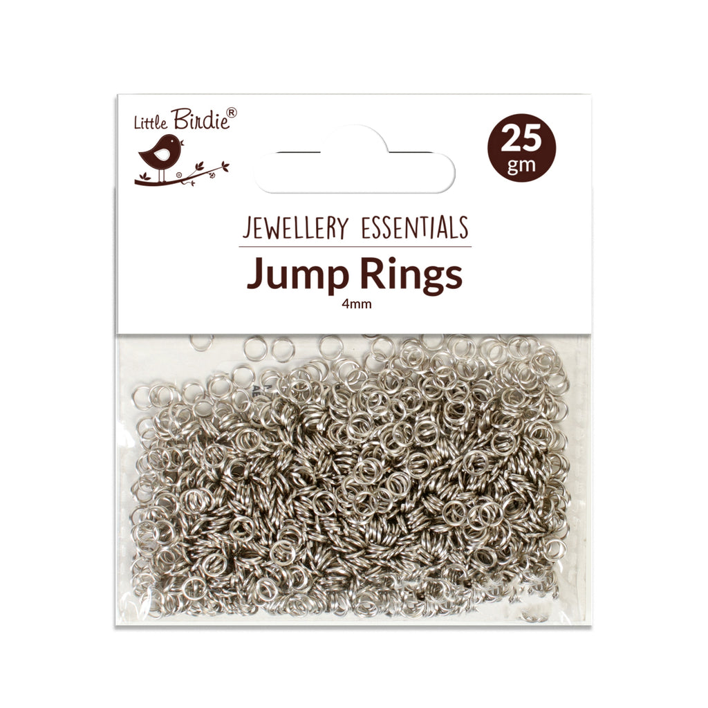 Findings Jump Ring Open 4mm Nickel 25gm