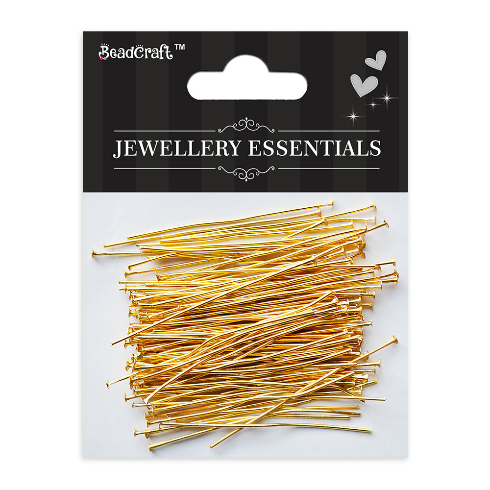 Findings Head Pin 30Mm Gold 25Grm