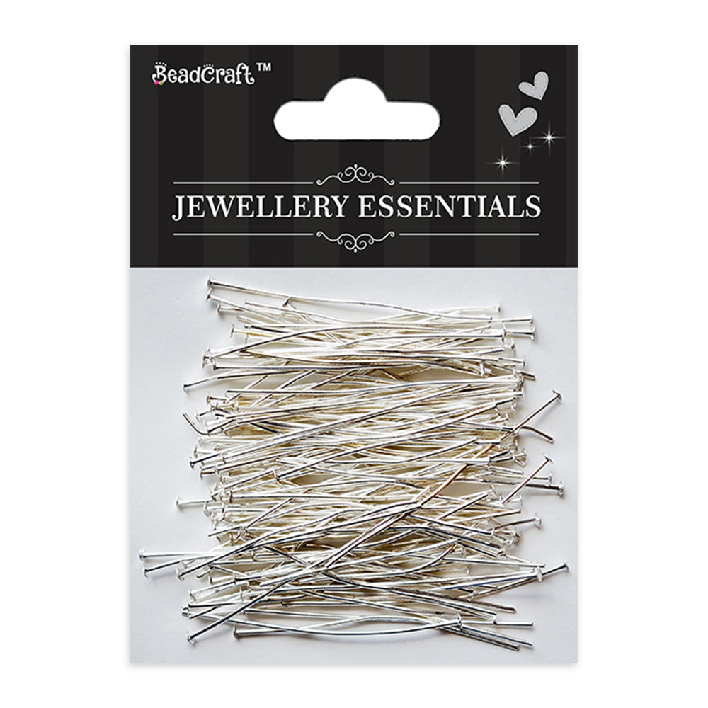 Findings Head Pin 30mm Silver 25gm