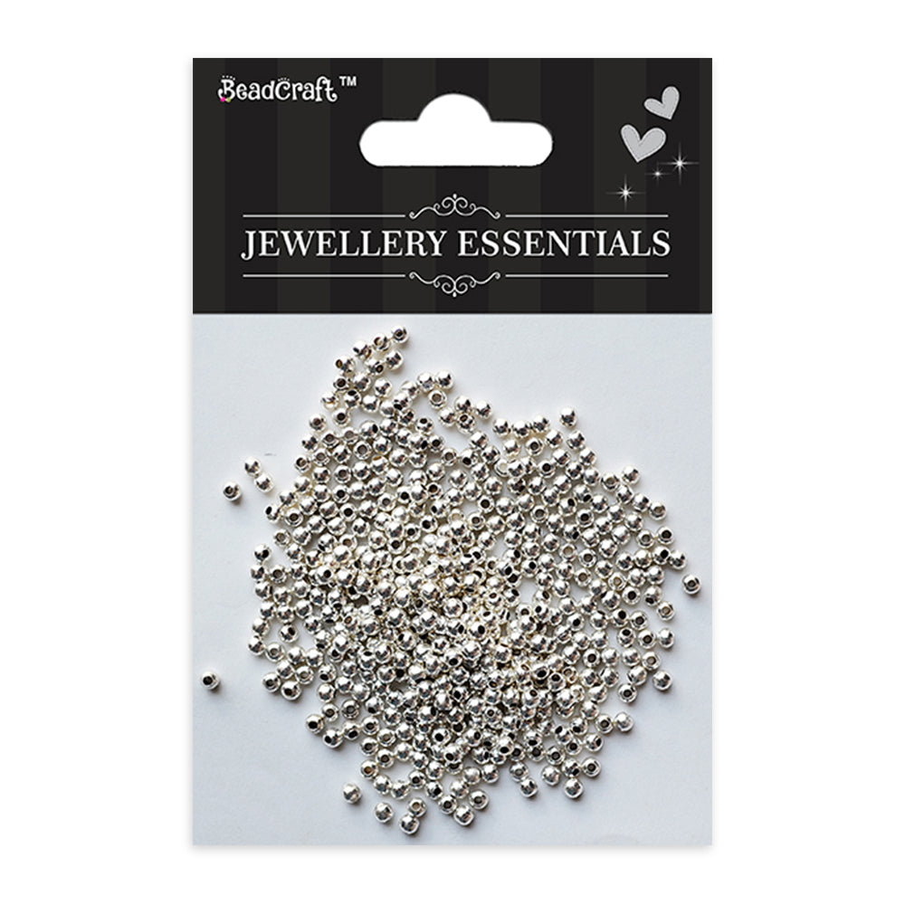 Metal Spacers 3mm Silver 25gm