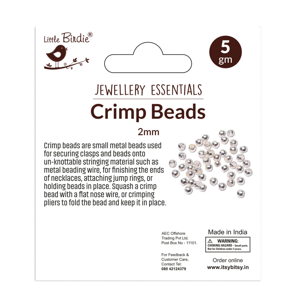 Findings Crimp Beads 2Mm Gold 5Grm