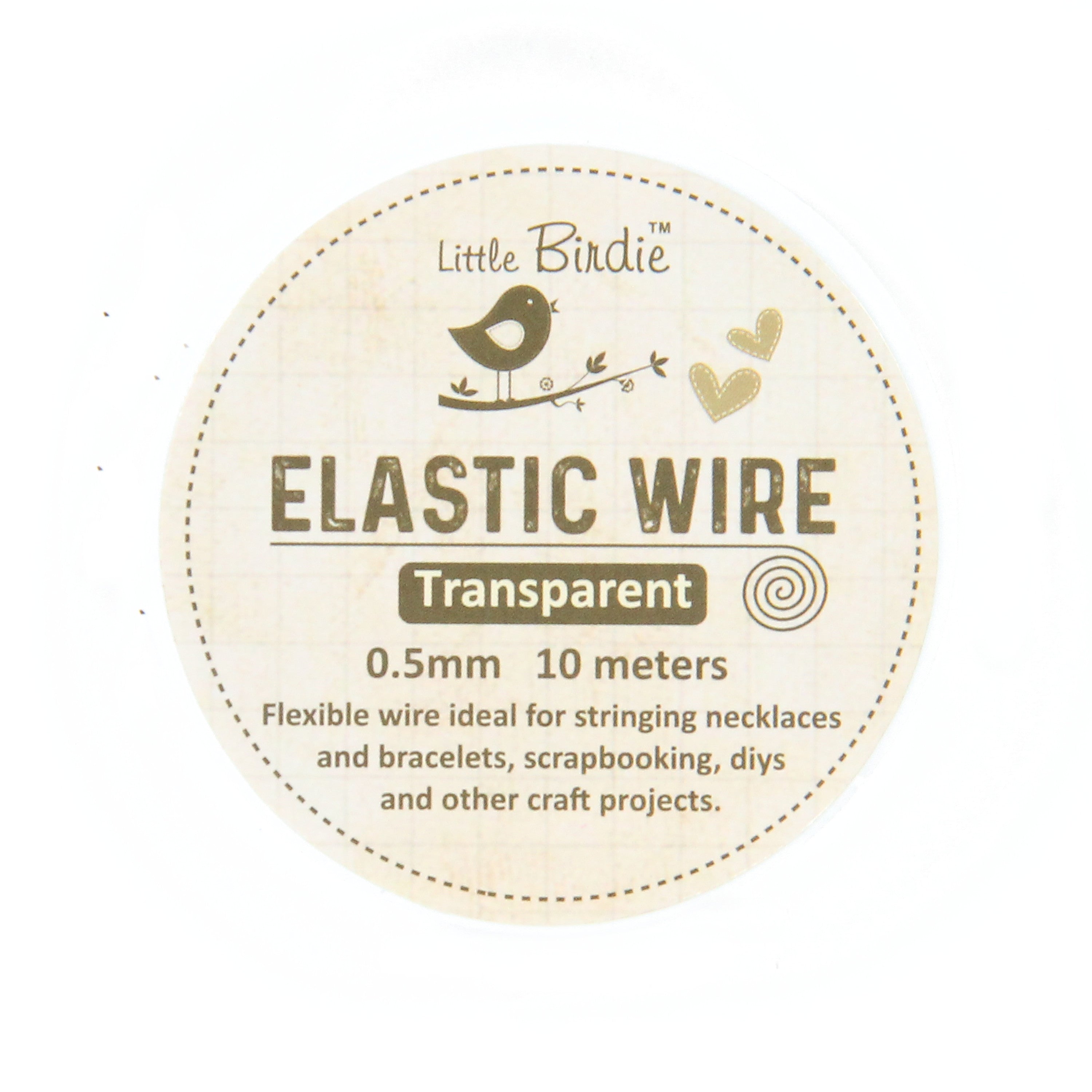 Elastic Wire 0.5Mm Transparent 10Mtrs 1Pc Roll