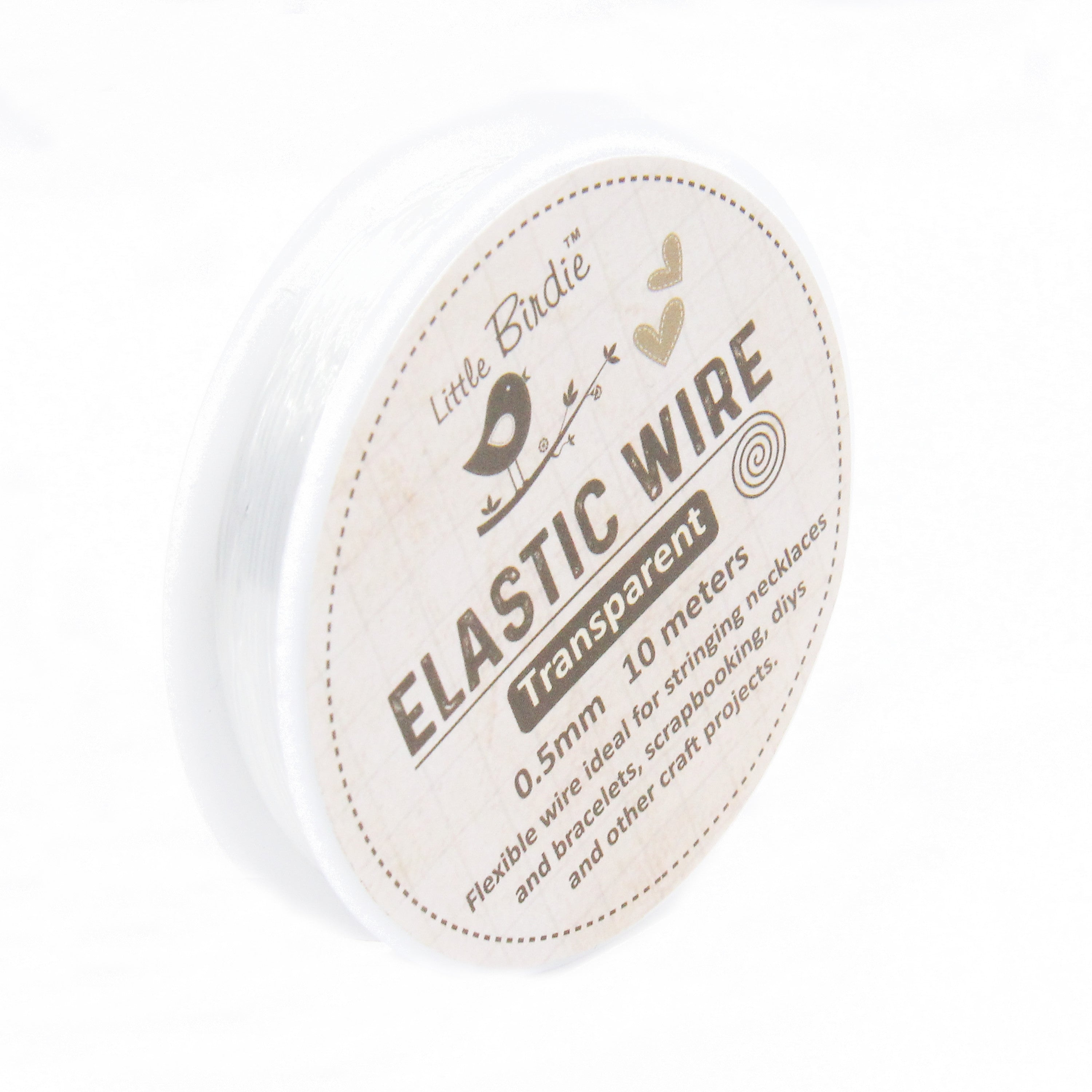Elastic Wire 0.5Mm Transparent 10Mtrs 1Pc Roll