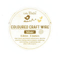 Colored Craft Wire 0.8 Mm Silver 3Mtrs 1Pc Roll Ib
