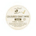 Colored Craft Wire 0.8 Mm Gold 3Mtrs 1Pc Roll Ib