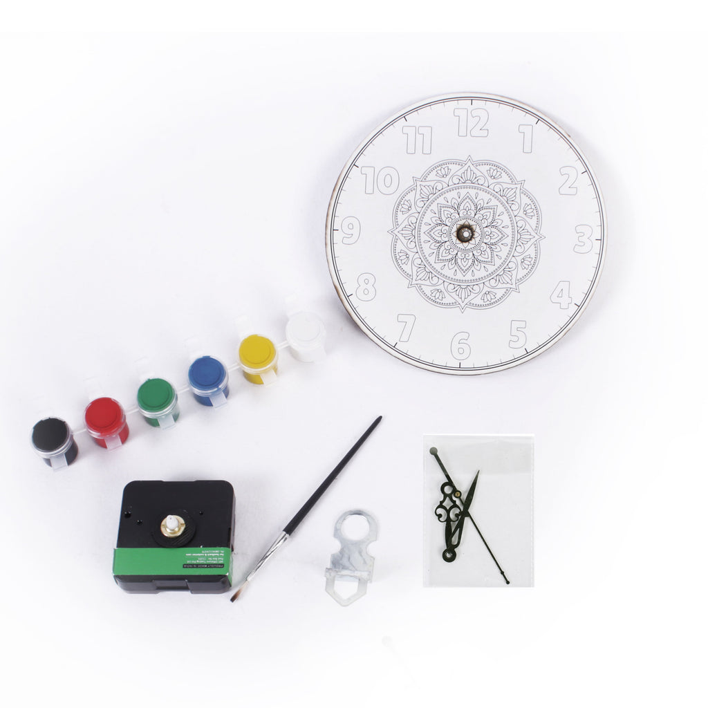 Clock Making Diy Kit Paint And Make A Mandala 1Pack