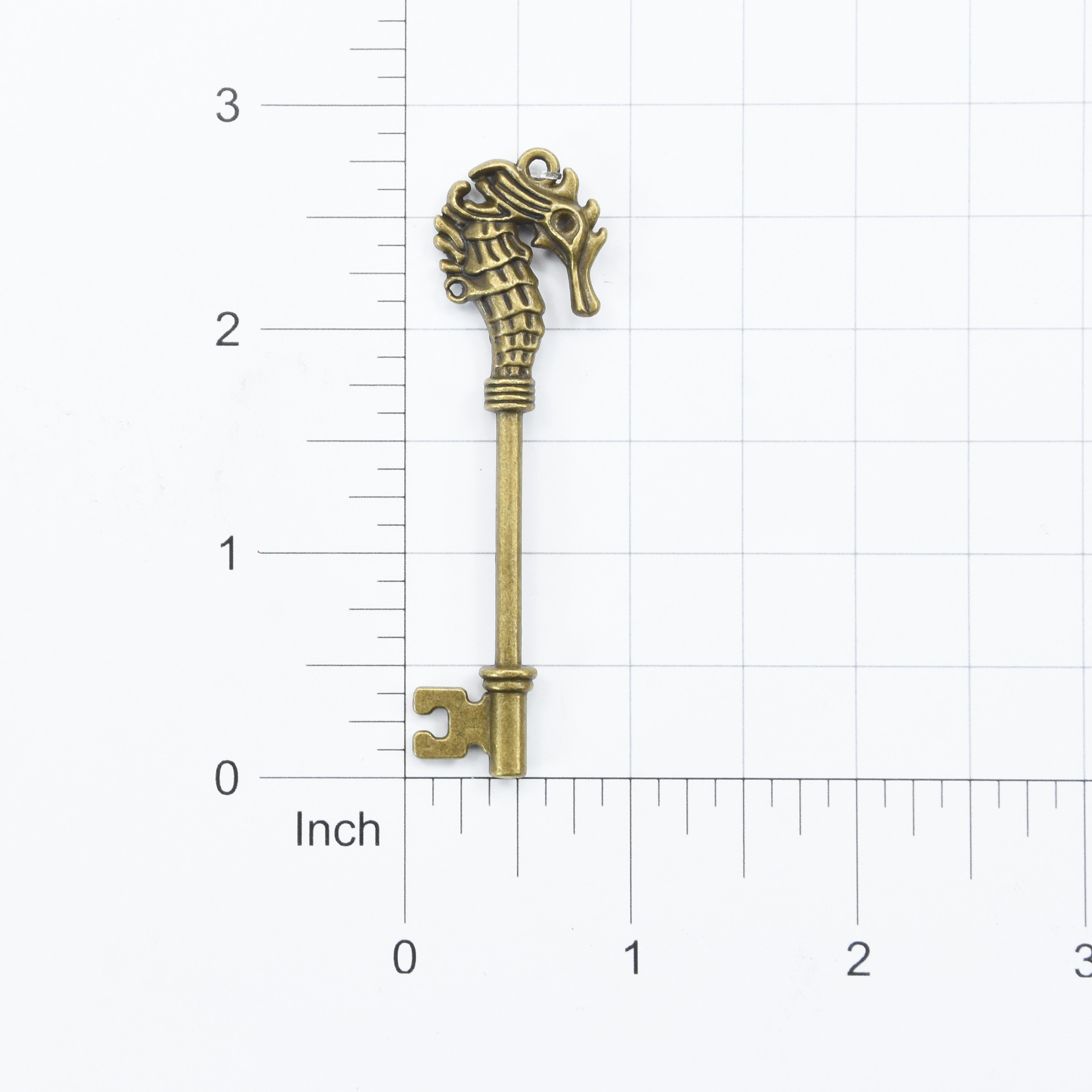Metal Charms Seahorse 1Pc Pbci Ib