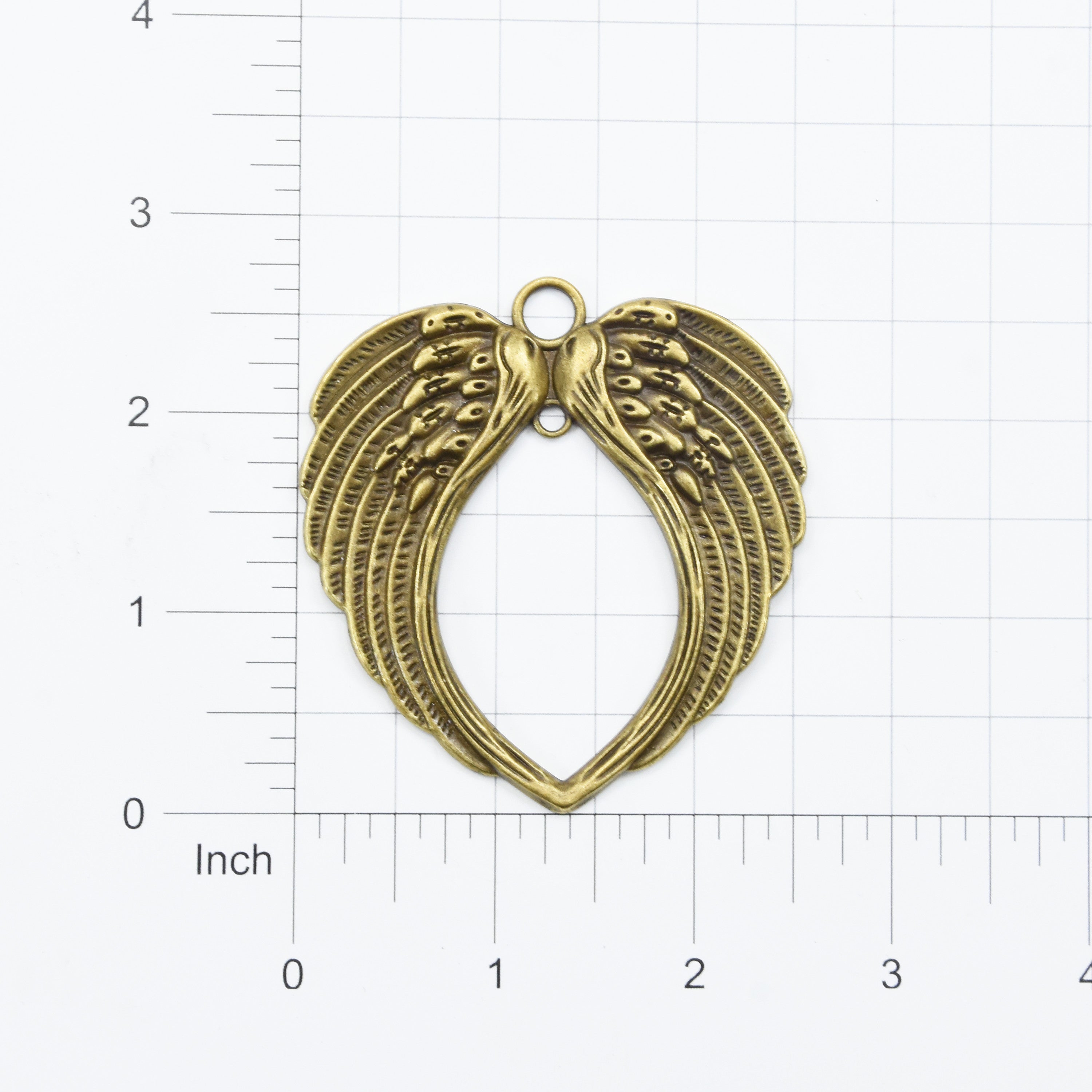 Metal Charms Wings 1Pc Pbci Ib